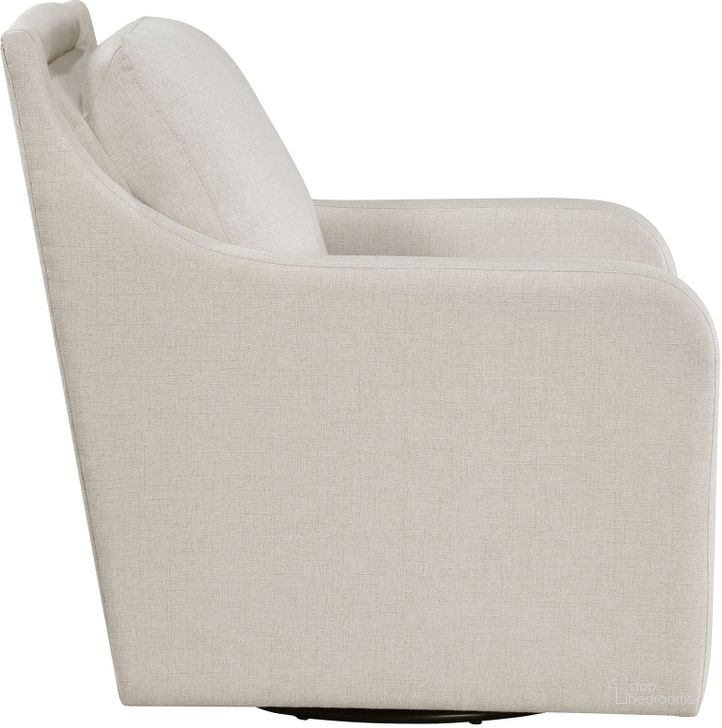 The appearance of Claymont Swivel Chair In Beige designed by Homelegance in the modern / contemporary interior design. This beige piece of furniture  was selected by 1StopBedrooms from Claymont Collection to add a touch of cosiness and style into your home. Sku: 1299BEG-1. Product Type: Swivel Chair. Material: Textured. Image1
