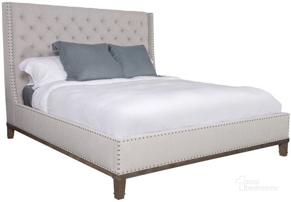 The appearance of Cleo King Bed In Cream designed by Vanguard Furniture in the traditional interior design. This cream piece of furniture  was selected by 1StopBedrooms from Cleo Collection to add a touch of cosiness and style into your home. Sku: TW521KHF. Material: Wood. Product Type: Bed. Bed Size: King. Image1