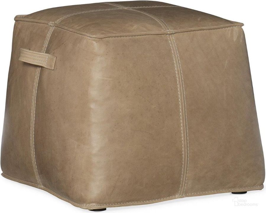 The appearance of Dizzy Light Brown Leather Ottoman designed by Hooker in the traditional interior design. This light brown piece of furniture  was selected by 1StopBedrooms from Dizzy Collection to add a touch of cosiness and style into your home. Sku: CO478-084. Material: Leather. Product Type: Ottoman.
