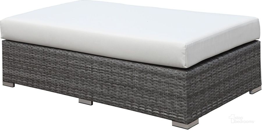 The appearance of Somani Gray and Ivory Bench designed by Furniture of America in the modern / contemporary interior design. This beige piece of furniture  was selected by 1StopBedrooms from Somani Collection to add a touch of cosiness and style into your home. Sku: CM-OS2128-H. Material: Fabric. Product Type: Bench. Image1