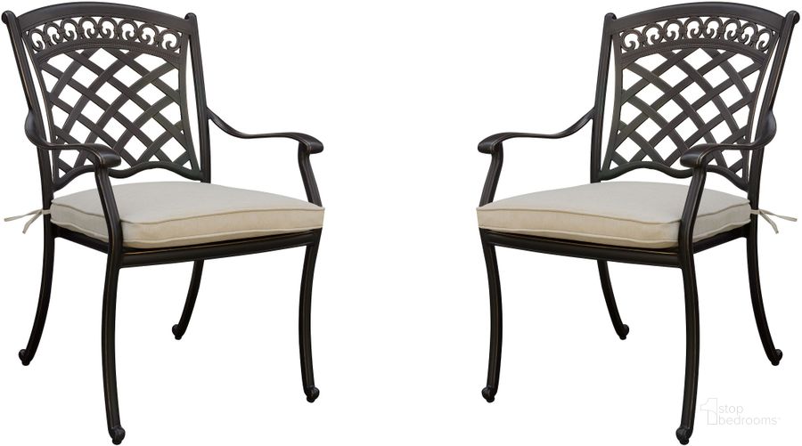 The appearance of Charissa Antique Black Arm Chair Set Of 2 designed by Furniture of America in the modern / contemporary interior design. This black piece of furniture  was selected by 1StopBedrooms from Charissa Collection to add a touch of cosiness and style into your home. Sku: CM-OT2125-AC-2PK. Material: Aluminum. Product Type: Arm Chair. Image1