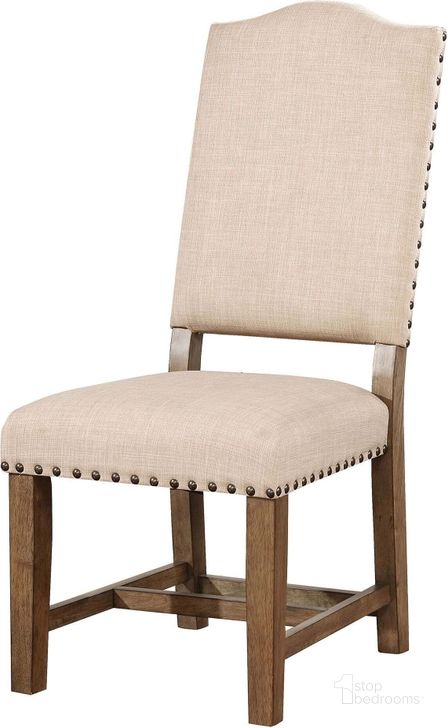 The appearance of Julia Light Oak Side Chair Set of 2 designed by Furniture of America in the transitional interior design. This gray piece of furniture  was selected by 1StopBedrooms from Julia Collection to add a touch of cosiness and style into your home. Sku: CM3014SC-2PK. Material: Wood. Product Type: Side Chair. Image1
