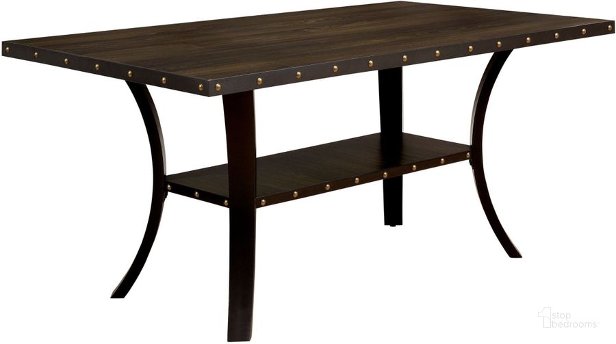 The appearance of Kaitlin Light Walnut Dining Table designed by Furniture of America in the transitional interior design. This brown piece of furniture  was selected by 1StopBedrooms from Kaitlin Collection to add a touch of cosiness and style into your home. Sku: CM3323T-1;CM3323T-2. Table Base Style: Trestle. Material: Wood. Product Type: Dining Table. Table Top Shape: Rectangular. Size: 70". Image1