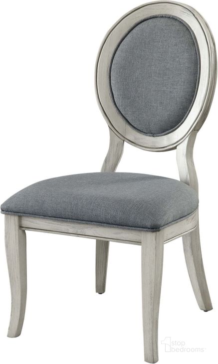 The appearance of Kathryn Antique White Side Chair Set of 2 designed by Furniture of America in the transitional interior design. This white piece of furniture  was selected by 1StopBedrooms from Kathryn Collection to add a touch of cosiness and style into your home. Sku: CM3872WH-SC-2PK. Material: Wood. Product Type: Side Chair. Image1