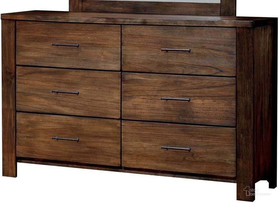 The appearance of Elkton Oak Dresser designed by Furniture of America in the modern / contemporary interior design. This brown piece of furniture  was selected by 1StopBedrooms from Elkton Collection to add a touch of cosiness and style into your home. Sku: CM7072D. Material: Wood. Product Type: Dresser. Image1
