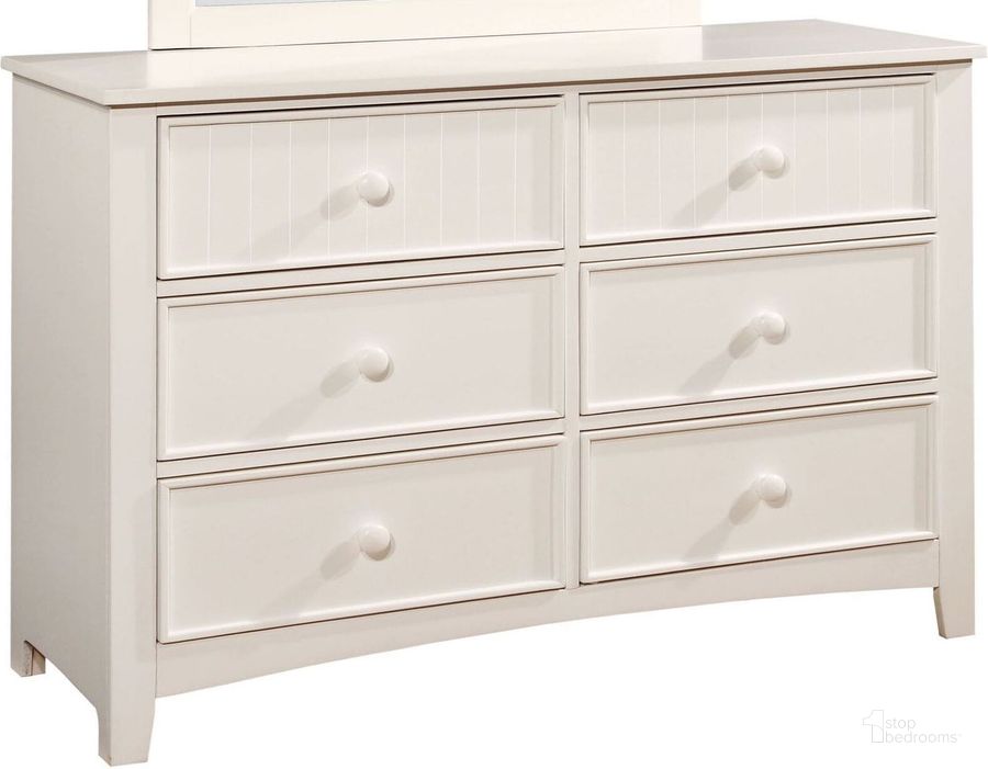 The appearance of Omnus White Dresser designed by Furniture of America in the transitional interior design. This white piece of furniture  was selected by 1StopBedrooms from Omnus Collection to add a touch of cosiness and style into your home. Sku: CM7905WH-D. Material: Wood. Product Type: Dresser.
