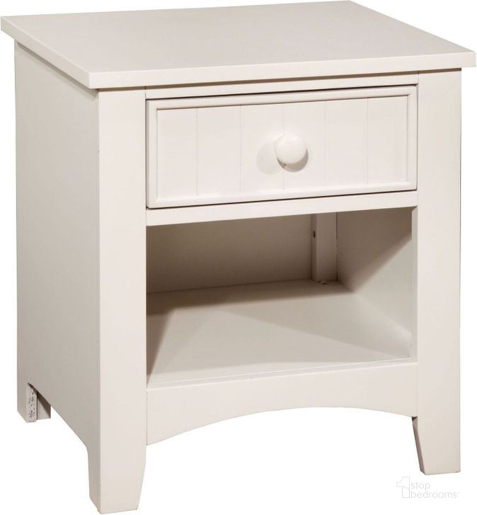 The appearance of Omnus White Nightstand designed by Furniture of America in the transitional interior design. This white piece of furniture  was selected by 1StopBedrooms from Omnus Collection to add a touch of cosiness and style into your home. Sku: CM7905WH-N. Material: Wood. Product Type: Nightstand.