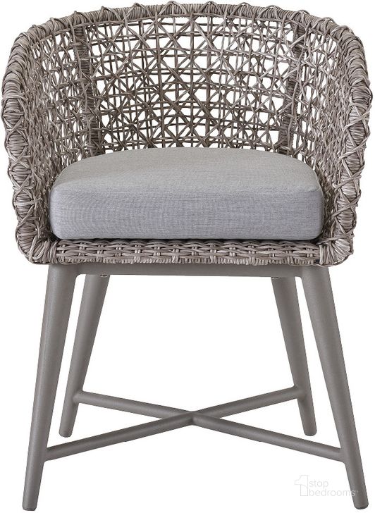 The appearance of Coastal Living Saybrook Dining Chair In Grey designed by Universal in the coastal interior design. This grey piece of furniture  was selected by 1StopBedrooms from Coastal Living Collection to add a touch of cosiness and style into your home. Sku: U012726. Product Type: Dining Chair. Image1