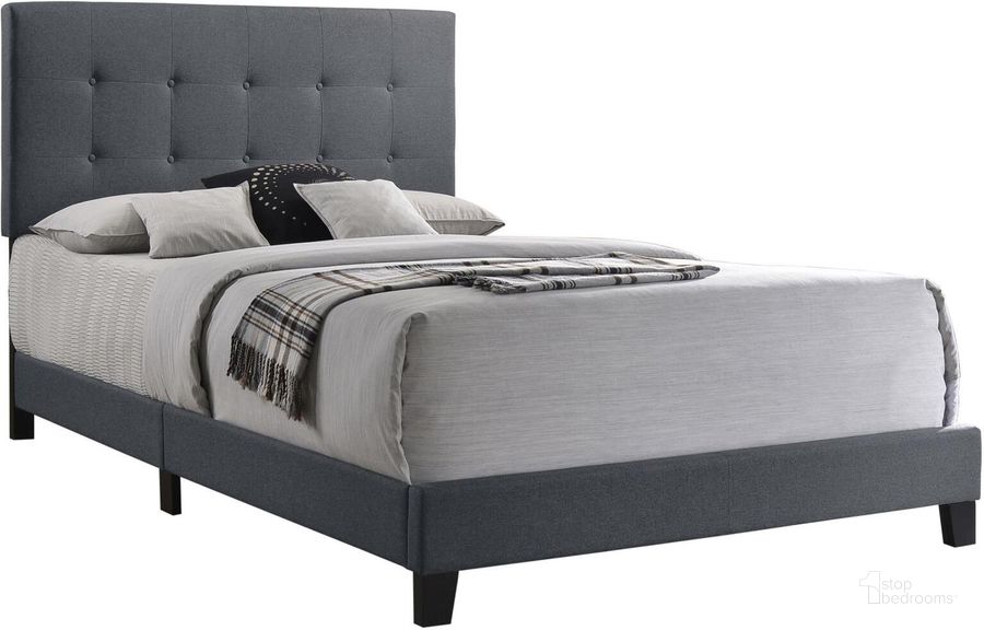 The appearance of Coaster Furniture Mapes Grey Full Bed designed by Coaster in the modern / contemporary interior design. This grey piece of furniture  was selected by 1StopBedrooms from Mapes Collection to add a touch of cosiness and style into your home. Sku: 305747F. Bed Type: Panel Bed. Material: Wood. Product Type: Panel Bed. Bed Size: Full. Image1