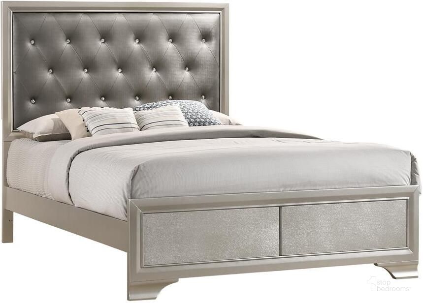 The appearance of Coaster Furniture Salford Metallic Sterling King Bed designed by Coaster in the transitional interior design. This metallic piece of furniture  was selected by 1StopBedrooms from Salford Collection to add a touch of cosiness and style into your home. Sku: 222721KEB1;222721KEB2. Bed Type: Panel Bed. Material: Wood. Product Type: Panel Bed. Bed Size: King. Image1
