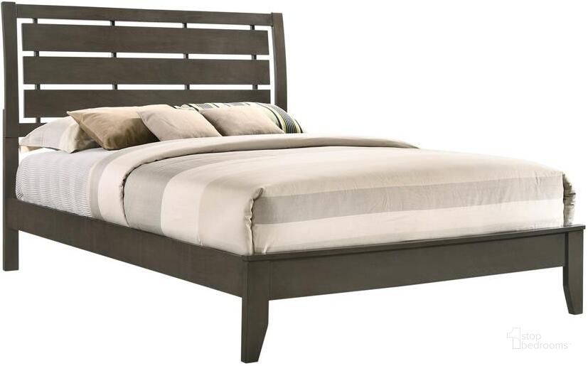 The appearance of Coaster Furniture Wakefield Mod Grey Queen Bed designed by Coaster in the transitional interior design. This grey piece of furniture  was selected by 1StopBedrooms from Wakefield Collection to add a touch of cosiness and style into your home. Sku: 215841QB1;215841QB2. Bed Type: Panel Bed. Material: Wood. Product Type: Panel Bed. Bed Size: Queen. Image1