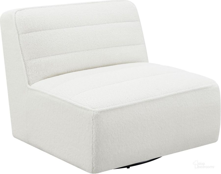 The appearance of Cobie Upholstered Swivel Armless Chair In Natural designed by Coaster in the modern / contemporary interior design. This natural piece of furniture  was selected by 1StopBedrooms from Cobie Collection to add a touch of cosiness and style into your home. Sku: 905723. Material: Upholstered. Product Type: Swivel Chair. Image1