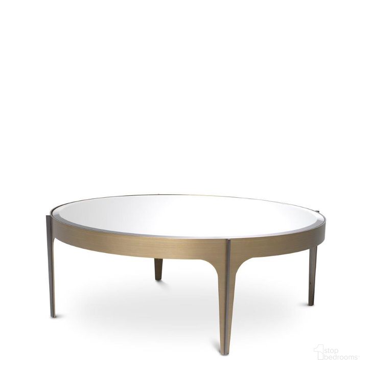 The appearance of Coffee Table Artemisa S Brushed Brass Finish designed by Eichholtz in the modern / contemporary interior design. This brass piece of furniture  was selected by 1StopBedrooms from Artemisa Collection to add a touch of cosiness and style into your home. Sku: 116138A;116138B. Product Type: Coffee Table. Image1