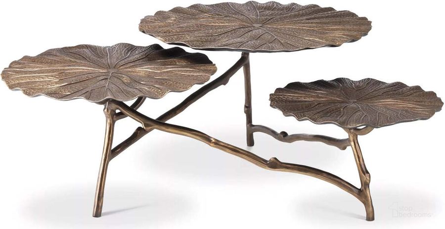 The appearance of Coffee Table Colibri Antique Brass Finish designed by Eichholtz in the modern / contemporary interior design. This antique brass piece of furniture  was selected by 1StopBedrooms from Colibri Collection to add a touch of cosiness and style into your home. Sku: 113081. Product Type: Coffee Table. Material: Brass. Image1