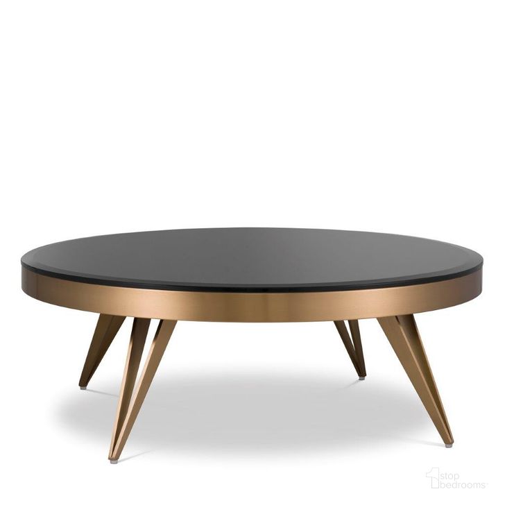 The appearance of Coffee Table Rocco Brushed Brass Finish designed by Eichholtz in the modern / contemporary interior design. This brass piece of furniture  was selected by 1StopBedrooms from Rocco Collection to add a touch of cosiness and style into your home. Sku: 115222A;115222B. Product Type: Coffee Table. Image1