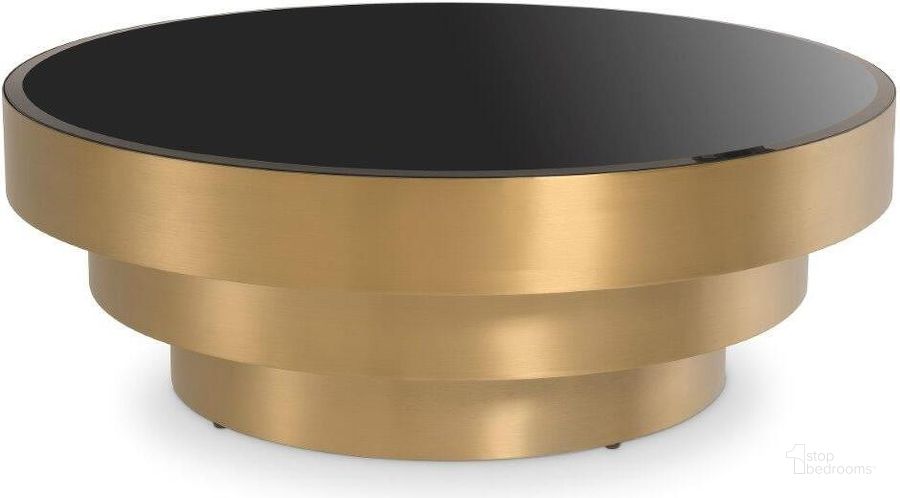 The appearance of Coffee Table Sinclair Brushed Brass Finish designed by Eichholtz in the modern / contemporary interior design. This brass piece of furniture  was selected by 1StopBedrooms from Sinclair Collection to add a touch of cosiness and style into your home. Sku: 114759A;114759B. Product Type: Coffee Table. Image1