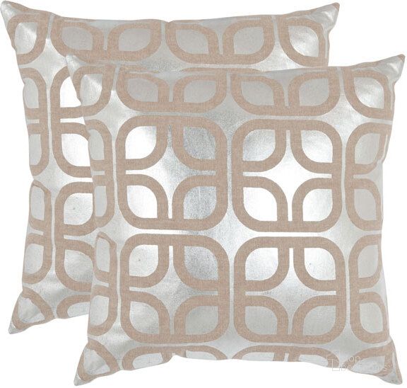 The appearance of Cole Pillow DEC400A-1818 Set of 2 designed by Safavieh in the modern / contemporary interior design. This silver piece of furniture  was selected by 1StopBedrooms from Cole Collection to add a touch of cosiness and style into your home. Sku: DEC400A-1818-SET2. Product Type: Pillows and Throw. Material: Linen.