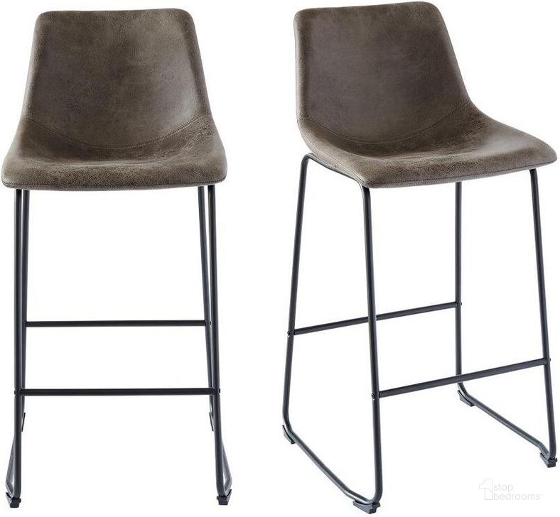 The appearance of Collins Brown Metal Bar Stool Set Of 2 designed by Picket House in the industrial interior design. This brown piece of furniture  was selected by 1StopBedrooms from Collins Collection to add a touch of cosiness and style into your home. Sku: BWS400BSE. Material: Wood. Product Type: Barstool. Image1