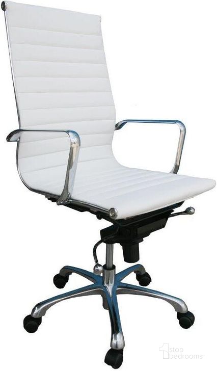 The appearance of Comfy High Back White Office Chair designed by J&M in the modern / contemporary interior design. This white piece of furniture  was selected by 1StopBedrooms from Comfy Collection to add a touch of cosiness and style into your home. Sku: 176501. Product Type: Office Chair.