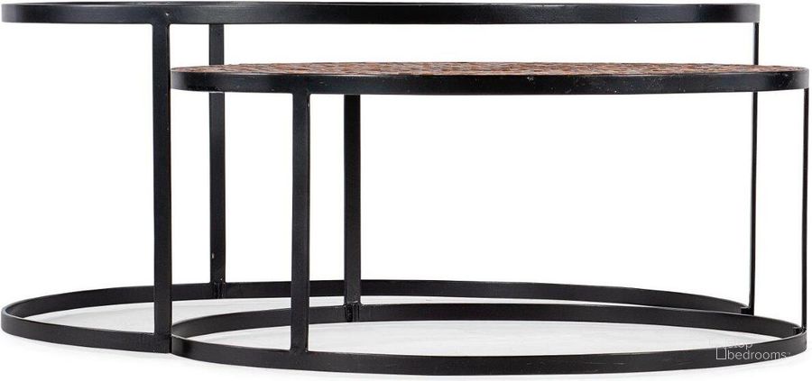 The appearance of Commerce And Market Chatham Nesting Cocktail Tables designed by Hooker in the transitional interior design. This black piece of furniture  was selected by 1StopBedrooms from Commerce and Market Collection to add a touch of cosiness and style into your home. Sku: 7228-80049-00. Material: Wood. Product Type: Cocktail Table. Image1