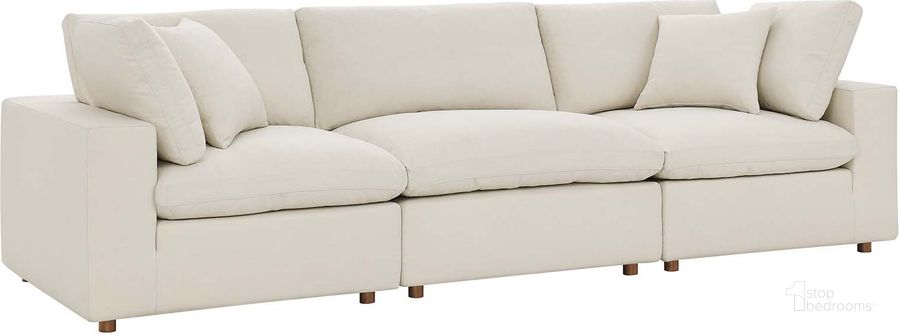 Commix Down Filled Overstuffed 3 Piece Sectional Sofa Set In Light Beige By Modway 1stopbedrooms 3289