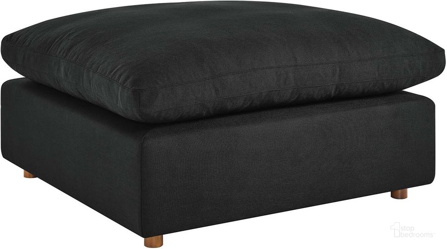 The appearance of Commix Down Filled Overstuffed Ottoman In Black designed by Modway in the modern / contemporary interior design. This black piece of furniture  was selected by 1StopBedrooms from Commix Collection to add a touch of cosiness and style into your home. Sku: EEI-3318-BLK. Material: Wood. Product Type: Ottoman. Image1