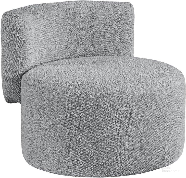 The appearance of Como Boucle Fabric Accent Chair In Grey designed by Meridian in the modern / contemporary interior design. This grey piece of furniture  was selected by 1StopBedrooms from Como Collection to add a touch of cosiness and style into your home. Sku: 567Grey. Material: Wood. Product Type: Accent Chair. Image1
