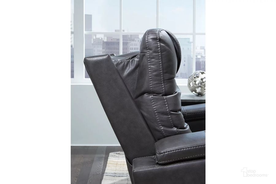 Composer Gray Power Recliner by Ashley Furniture 1StopBedrooms