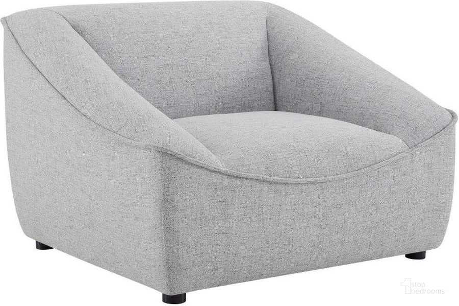 The appearance of Comprise Armchair EEI-4420-LGR designed by Modway in the modern / contemporary interior design. This light gray piece of furniture  was selected by 1StopBedrooms from Comprise Collection to add a touch of cosiness and style into your home. Sku: EEI-4420-LGR. Material: Wood. Product Type: Arm Chair. Image1