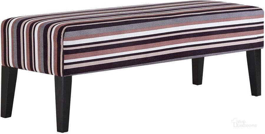 The appearance of Connect Upholstered Fabric Bench In Stripe designed by Modway in the modern / contemporary interior design. This stripe piece of furniture  was selected by 1StopBedrooms from Connect Collection to add a touch of cosiness and style into your home. Sku: EEI-2556-STR. Product Type: Bench. Material: Foam. Image1