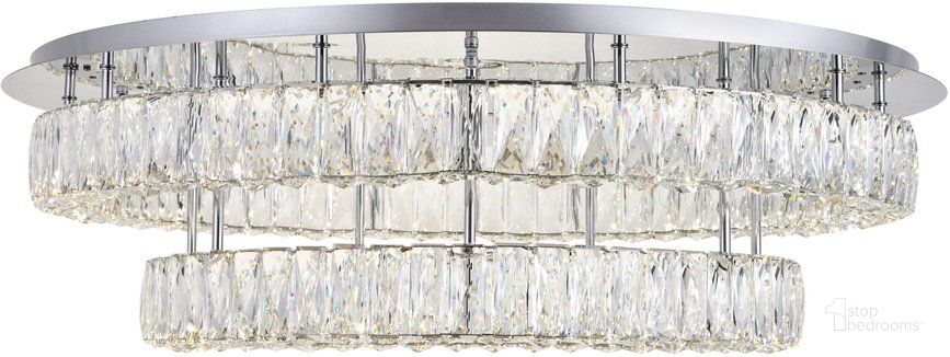 The appearance of Conquerall Mills Chrome Flush Mount Lighting 0qd24306591 designed by Luxury Loft in the modern / contemporary interior design. This chrome piece of furniture  was selected by 1StopBedrooms from Conquerall Mills Collection to add a touch of cosiness and style into your home. Sku: 3503F33L2C. Material: Metal. Product Type: Flush Mount. Image1