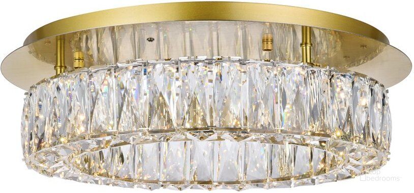 The appearance of Conquerall Mills Gold Flush Mount Lighting 0qd24306608 designed by Luxury Loft in the modern / contemporary interior design. This gold piece of furniture  was selected by 1StopBedrooms from Conquerall Mills Collection to add a touch of cosiness and style into your home. Sku: 3503F18G. Material: Stainless Steel. Product Type: Flush Mount. Image1