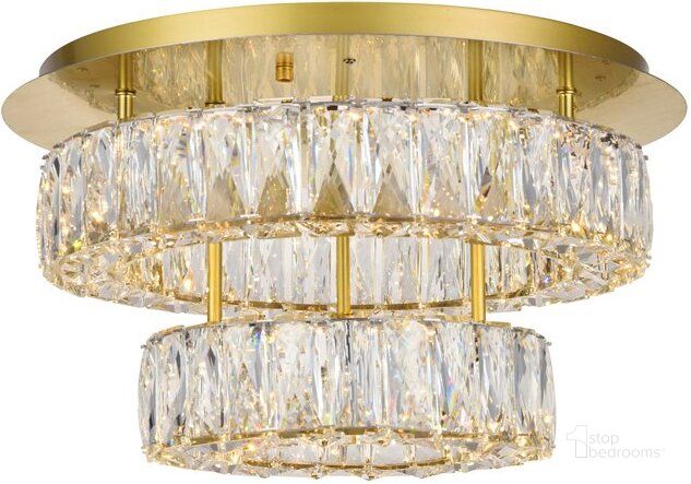 The appearance of Conquerall Mills Gold Flush Mount Lighting 0qd24306609 designed by Luxury Loft in the modern / contemporary interior design. This gold piece of furniture  was selected by 1StopBedrooms from Conquerall Mills Collection to add a touch of cosiness and style into your home. Sku: 3503F18L2G. Material: Stainless Steel. Product Type: Flush Mount. Image1