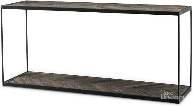 The appearance of Console Table La Varenne Weathered Oak designed by Eichholtz in the modern / contemporary interior design. This oak piece of furniture  was selected by 1StopBedrooms from La Varenne Collection to add a touch of cosiness and style into your home. Sku: 111241. Material: Wood. Product Type: Console Table. Image1