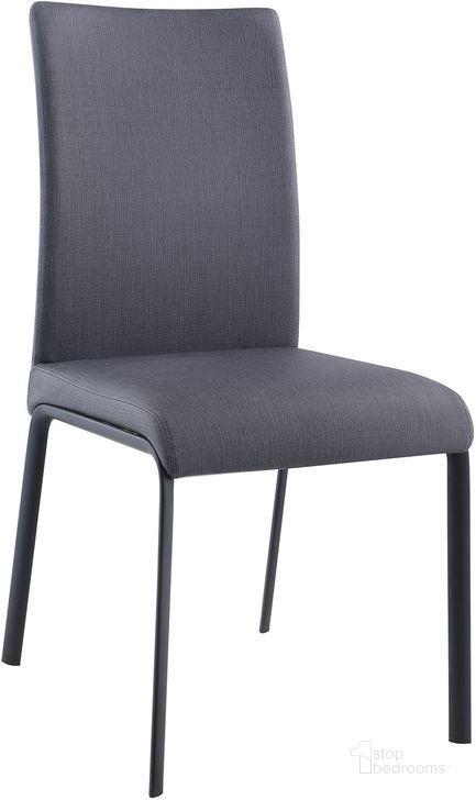 The appearance of Contemporary Curved-Back Side Chair AIDA-SC-ASH Set of 4 designed by Chintaly Imports in the modern / contemporary interior design. This matte black piece of furniture  was selected by 1StopBedrooms from Aida Collection to add a touch of cosiness and style into your home. Sku: AIDA-SC-ASH. Product Type: Side Chair. Image1
