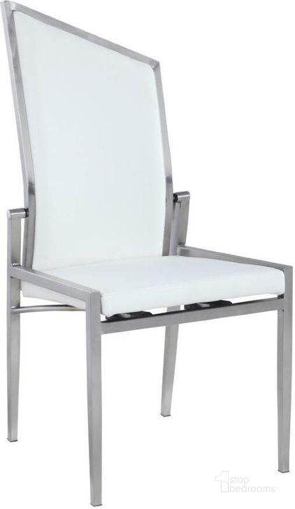 The appearance of Contemporary Motion-Back Side Chair NALA-SC-WHT-BSH Set of 2 designed by Chintaly Imports in the modern / contemporary interior design. This polished piece of furniture  was selected by 1StopBedrooms from Nala Collection to add a touch of cosiness and style into your home. Sku: NALA-SC-WHT-BSH. Product Type: Side Chair. Image1