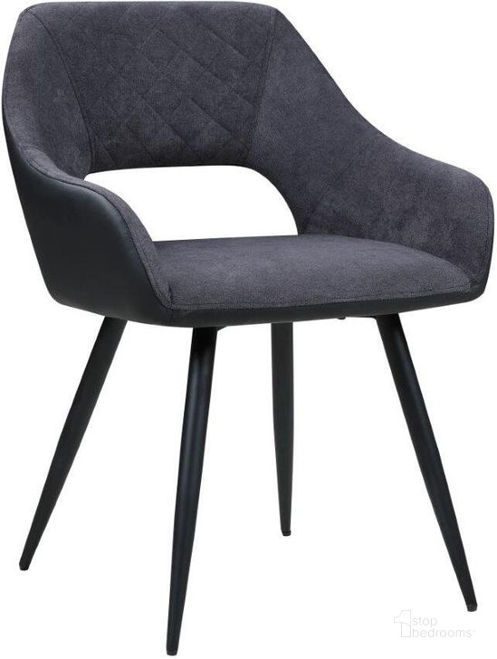 The appearance of Contemporary Open-Back Side Chair Set of 2 designed by Chintaly Imports in the modern / contemporary interior design. This matte black piece of furniture  was selected by 1StopBedrooms from Henriet Collection to add a touch of cosiness and style into your home. Sku: HENRIET-SC-GRY. Product Type: Side Chair. Image1