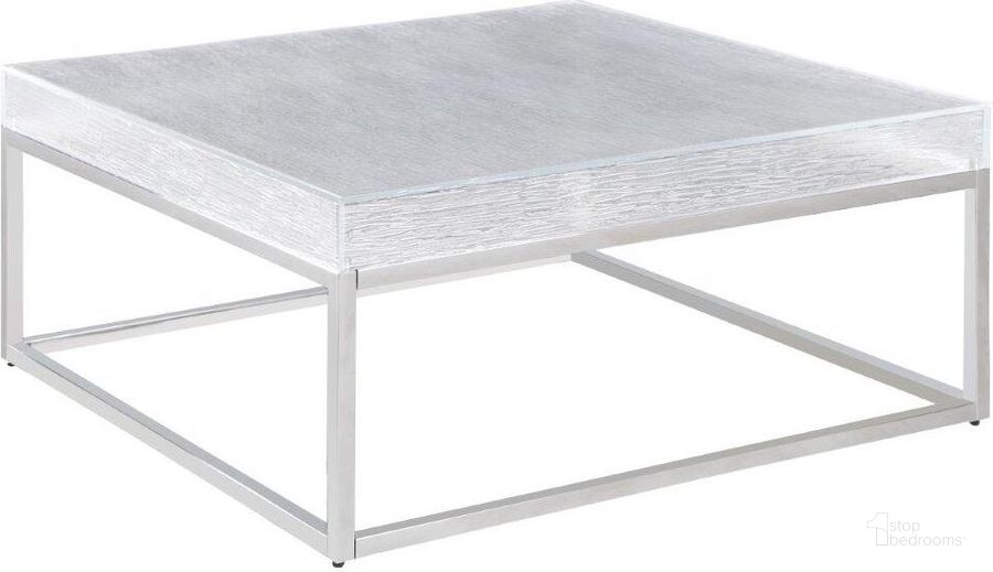 The appearance of Contemporary Square Cocktail Table W/Acrylic Top & Steel Frame designed by Chintaly Imports in the modern / contemporary interior design. This stainless steel piece of furniture  was selected by 1StopBedrooms from Valerie Collection to add a touch of cosiness and style into your home. Sku: VALERIE-CT-SQ. Material: Steel. Product Type: Cocktail Table. Image1