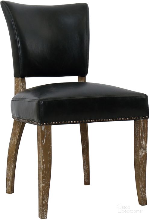 The appearance of Continenta Luther Dining Chair Set of 2 In Black designed by LH Imports in the modern / contemporary interior design. This black piece of furniture  was selected by 1StopBedrooms from Continenta Collection to add a touch of cosiness and style into your home. Sku: TW002-BL. Product Type: Dining Chair. Material: PU. Image1