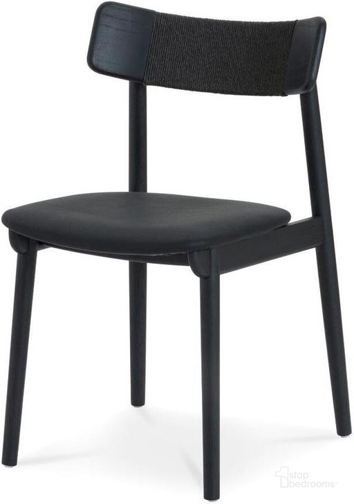 The appearance of Converse Dining Chair Set of 2 In Charcoal designed by Union Home Furniture in the modern / contemporary interior design. This charcoal piece of furniture  was selected by 1StopBedrooms from Converse Collection to add a touch of cosiness and style into your home. Sku: DIN00326. Material: Leather. Product Type: Dining Chair. Image1