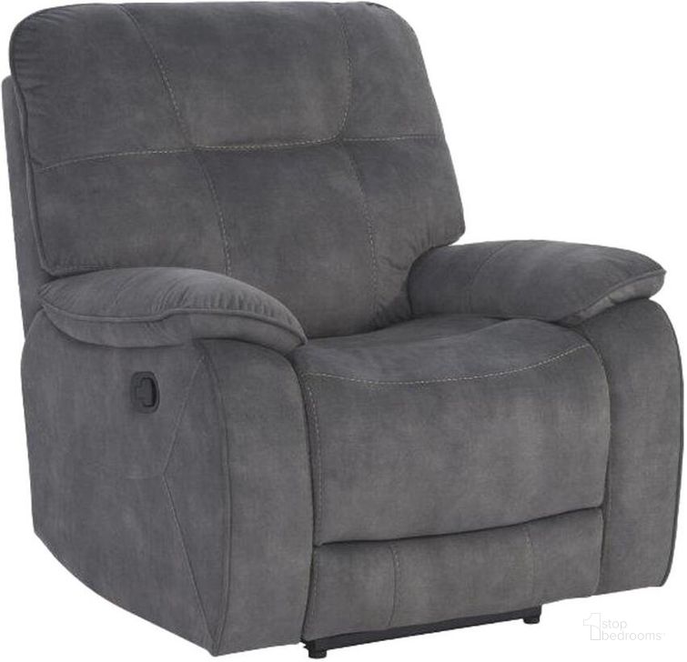 The appearance of Cooper Shadow Grey Manual Glider Recliner designed by Parker House in the transitional interior design. This grey piece of furniture  was selected by 1StopBedrooms from Cooper Collection to add a touch of cosiness and style into your home. Sku: MCOO#812G-SGR. Material: Polyester. Product Type: Recliner. Image1