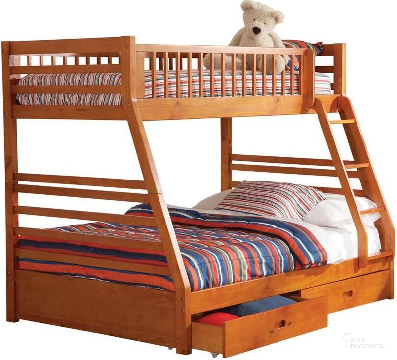 The appearance of Cooper Twin Over Full Size Bunk Bed designed by Coaster in the transitional interior design. This brown piece of furniture  was selected by 1StopBedrooms from Ogletown Collection to add a touch of cosiness and style into your home. Sku: 460183B1;460183B2;460183B3. Bed Type: Bunk Bed. Material: Wood. Product Type: Bunk Bed. Bed Size: Twin Over Full. Image1