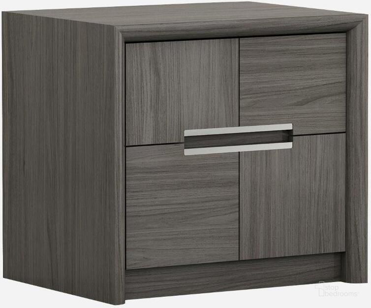 The appearance of Copenhagen Nightstand designed by J&M in the modern / contemporary interior design. This chestnut piece of furniture  was selected by 1StopBedrooms from Copenhagen Collection to add a touch of cosiness and style into your home. Sku: 18777-NS. Product Type: Nightstand. Image1