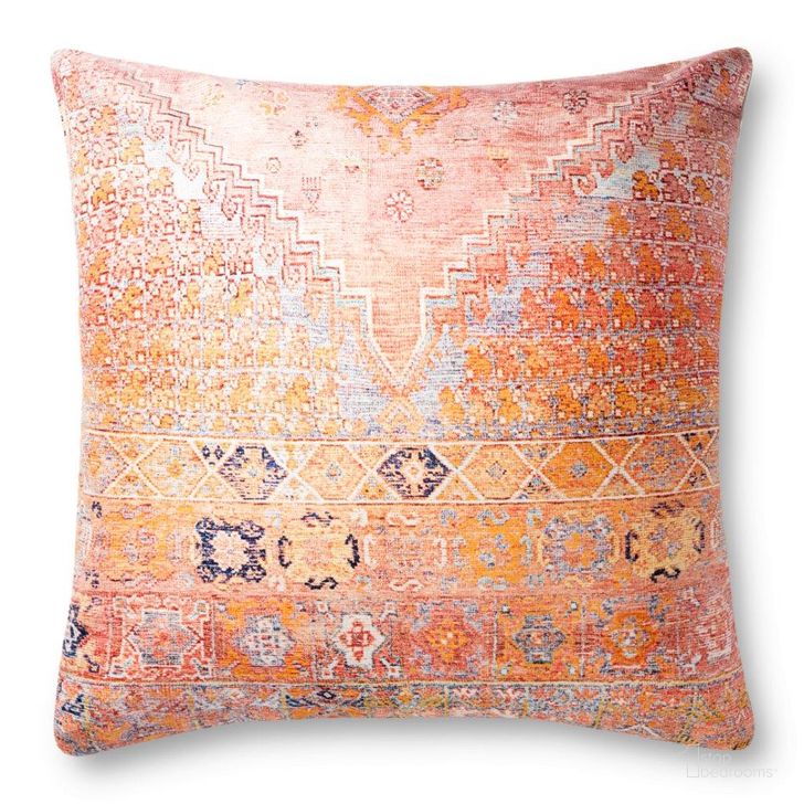 The appearance of Loloi P0885 Coral and Multi 3' x 3' Pillow designed by Loloi Rugs in the rustic / southwestern interior design. This coral and multi piece of furniture  was selected by 1StopBedrooms from Pillows Collection to add a touch of cosiness and style into your home. Sku: P221P0885COMLPI36. Material: Polyester. Product Type: Pillow.