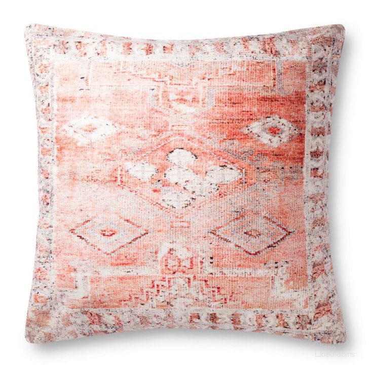The appearance of Loloi P0886 Coral and Multi 3' x 3' Pillow designed by Loloi Rugs in the modern / contemporary interior design. This coral and multi piece of furniture  was selected by 1StopBedrooms from Pillows Collection to add a touch of cosiness and style into your home. Sku: P221P0886COMLPI36. Material: Polyester. Product Type: Pillow.