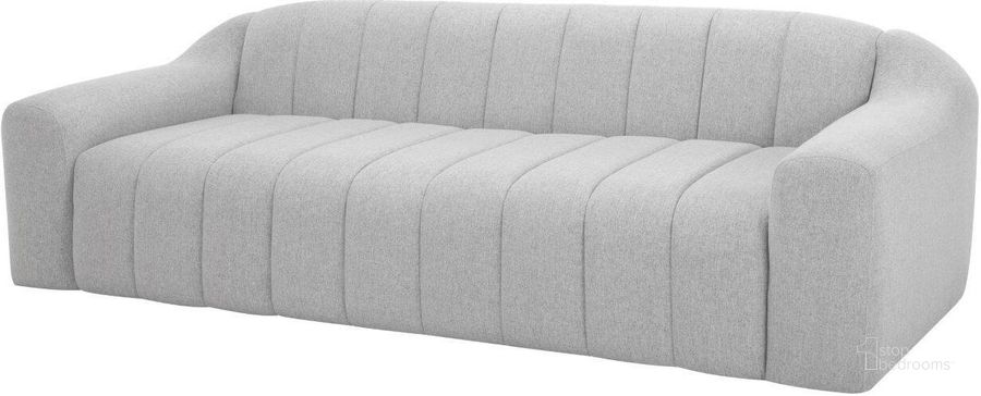 The appearance of Coraline Linen Fabric Sofa HGSN431 designed by Nuevo in the modern / contemporary interior design. This linen piece of furniture  was selected by 1StopBedrooms from Coraline Collection to add a touch of cosiness and style into your home. Sku: HGSN431. Material: Fabric. Product Type: Sofa.
