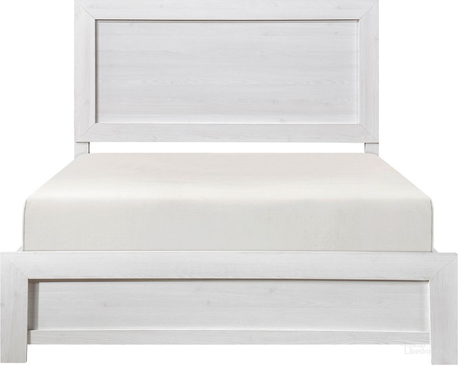 The appearance of Corbin Eastern King Bed In A Box In White designed by Homelegance in the transitional interior design. This white piece of furniture  was selected by 1StopBedrooms from Corbin Collection to add a touch of cosiness and style into your home. Sku: 1534WHK-1EK. Product Type: Bed. Bed Size: King. Image1