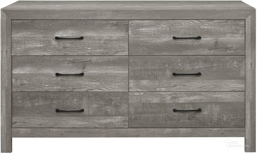 The appearance of Corbin Gray Dresser designed by Homelegance in the transitional interior design. This gray piece of furniture  was selected by 1StopBedrooms from Corbin Collection to add a touch of cosiness and style into your home. Sku: 1534GY-5. Material: Wood. Product Type: Dresser. Image1