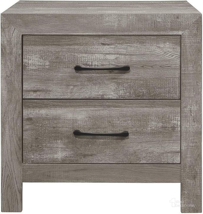 The appearance of Corbin Gray Nightstand designed by Homelegance in the transitional interior design. This gray piece of furniture  was selected by 1StopBedrooms from Corbin Collection to add a touch of cosiness and style into your home. Sku: 1534GY-4. Material: Wood. Product Type: Nightstand. Image1