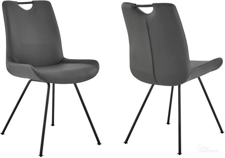 The appearance of Coronado Grey Upholstered Side Chair designed by Armen Living in the modern / contemporary interior design. This gray piece of furniture  was selected by 1StopBedrooms from Coronado Collection to add a touch of cosiness and style into your home. Sku: LCCDSIGR. Product Type: Side Chair. Material: Foam. Image1